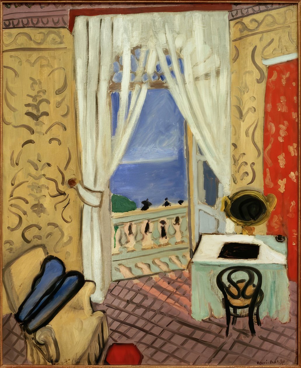 (Interiér s pouzdrem na housle od Henri Matisse