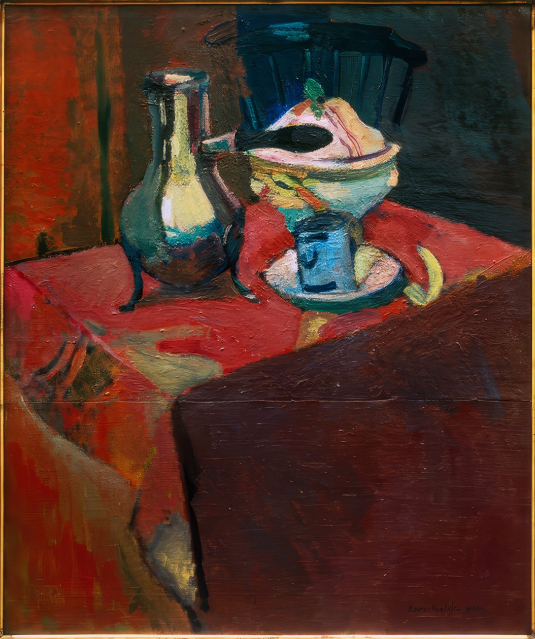 Nádobí na stole od Henri Matisse