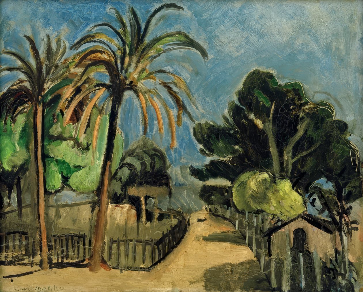 Anglická zahrada v Nice od Henri Matisse