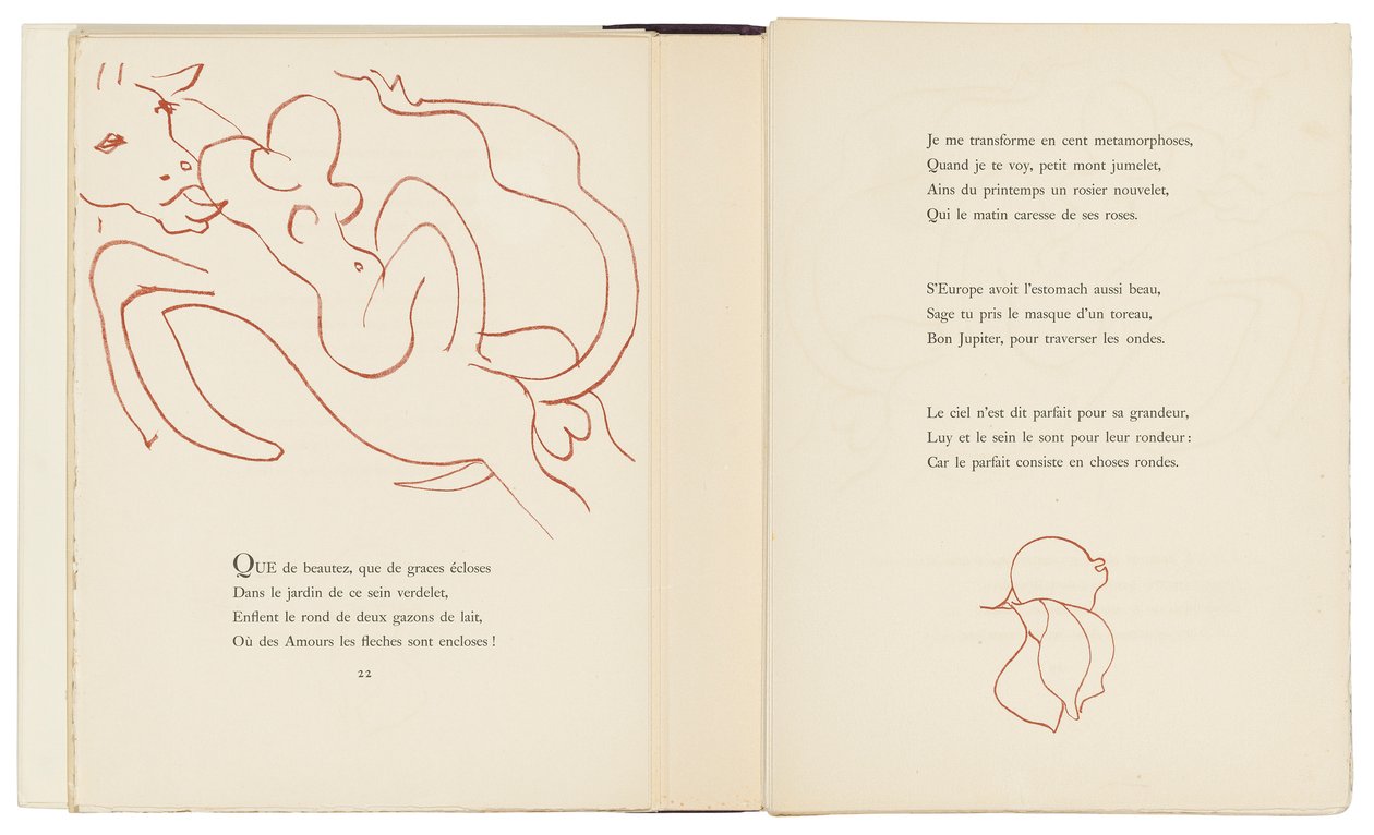 Výběr z Ronsardových Amours od Henri Matisse