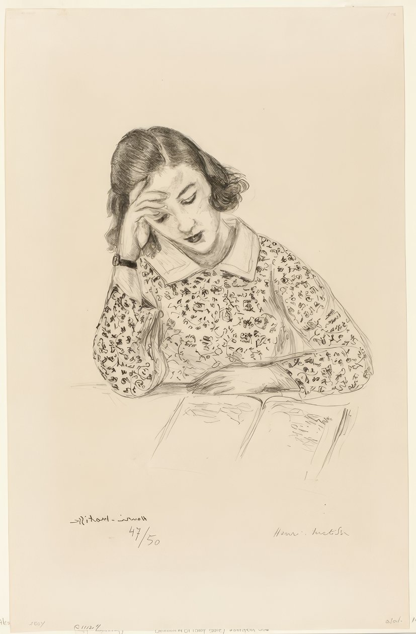 Čtení pro dívky od Henri Matisse