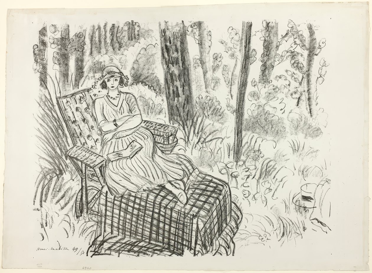 Dívka na lehátku od Henri Matisse