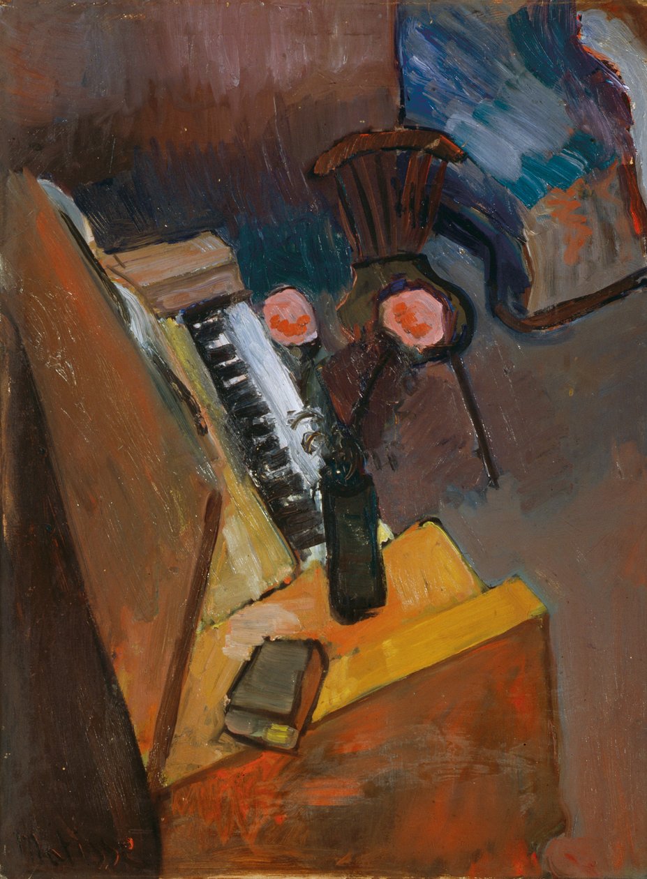 Interiér harmonia, kolem roku 1900 (olej na kartonu) od Henri Matisse