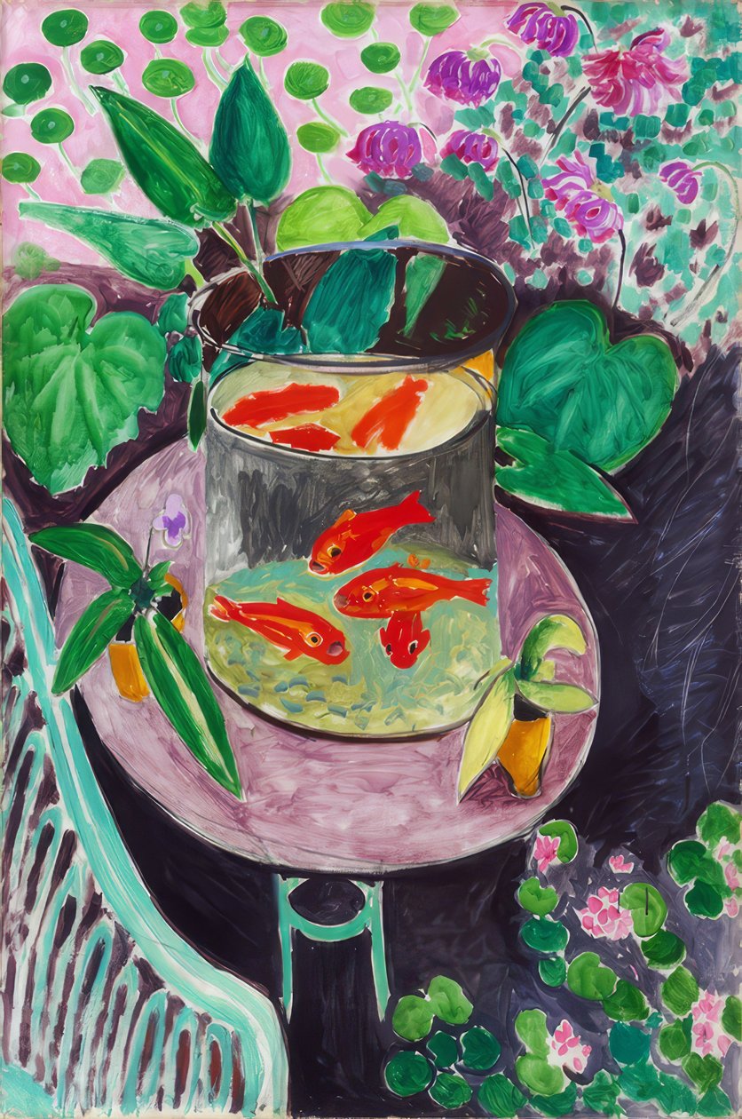 Henri Matisse, "Zlatá rybka" / Olej na plátně, 1912 od Henri Matisse