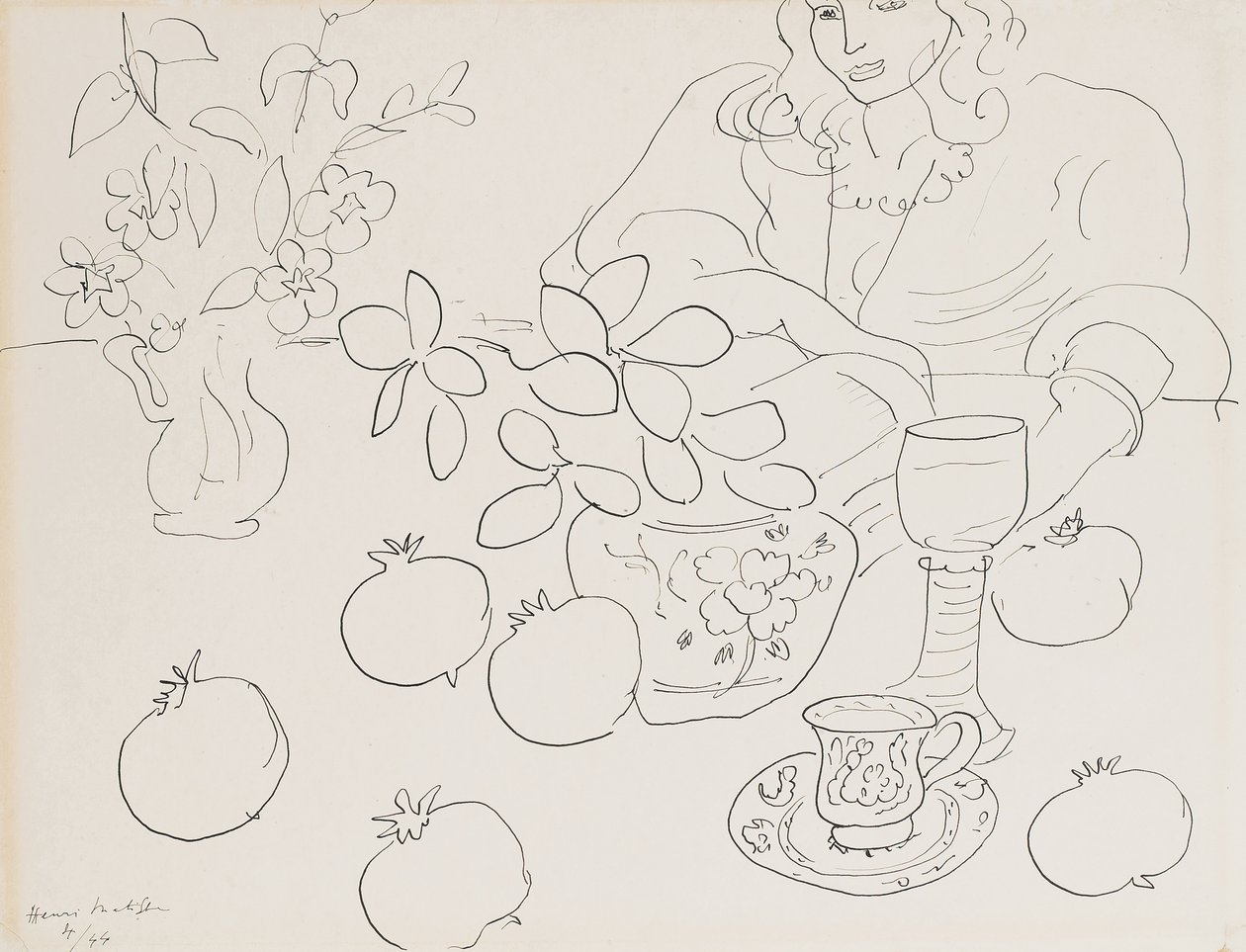 Scéna v interiéru od Henri Matisse