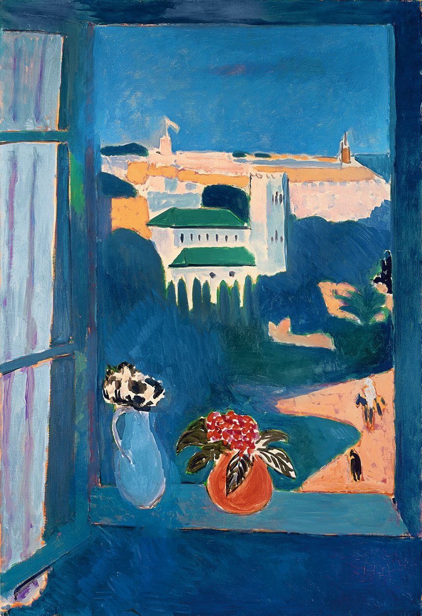Pohled na krajinu z okna od Henri Matisse