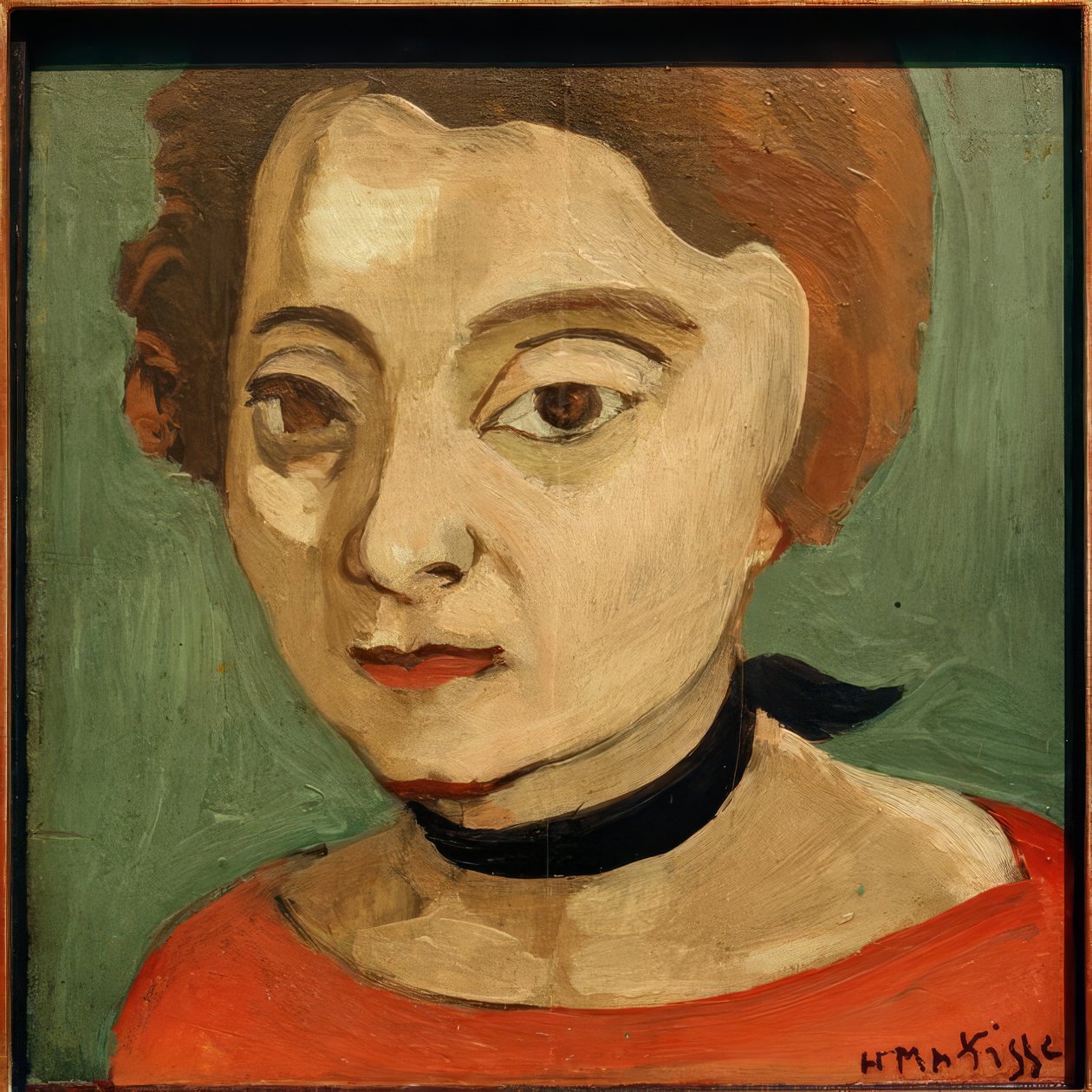 Marguerite s černým sametovým náhrdelníkem od Henri Matisse