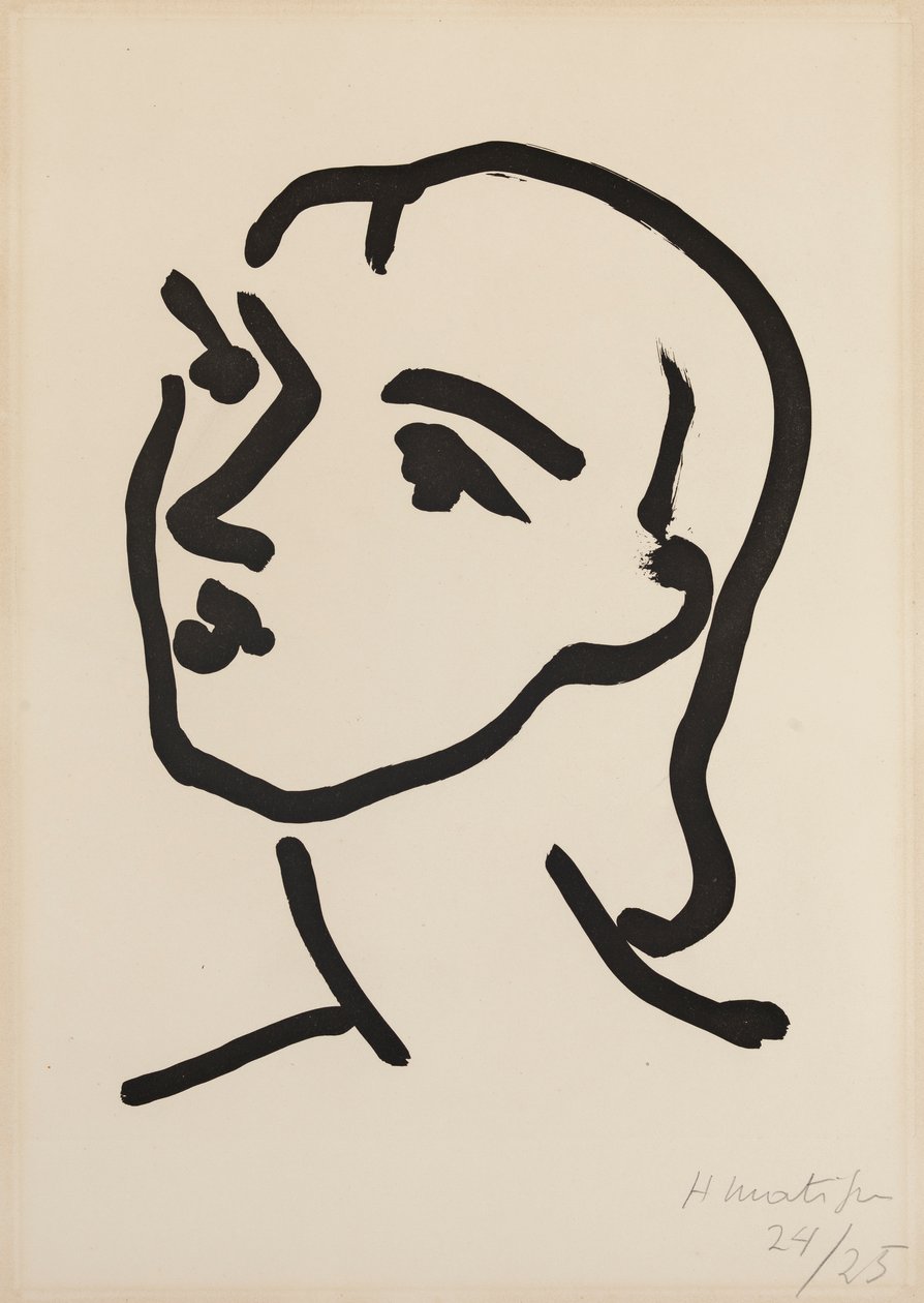 Nadia s rovnými vlasy od Henri Matisse