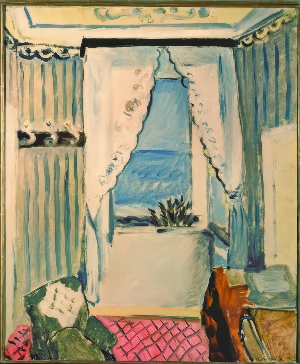 Pěkný interiér od Henri Matisse