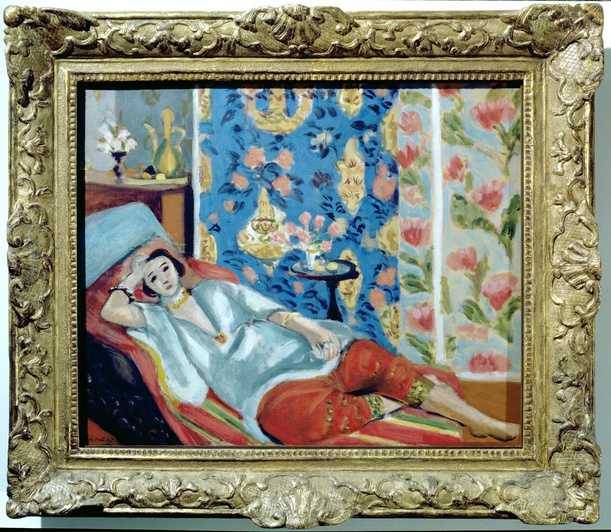 Odalisque v červených kuliších od Henri Matisse