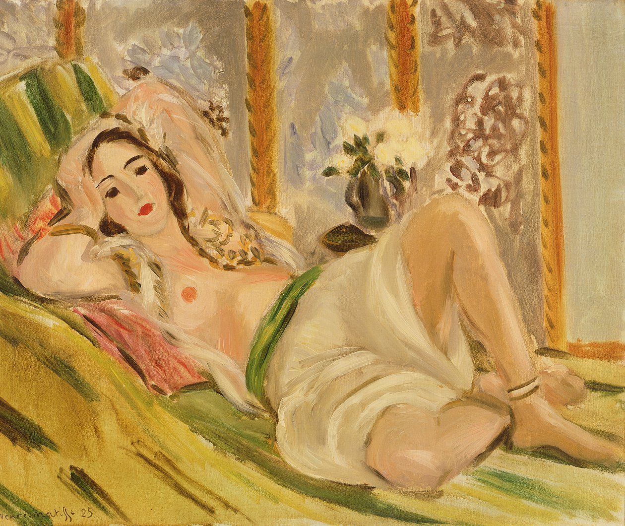 Odaliska s magnóliemi, asi 1920 (olej na plátně) od Henri Matisse