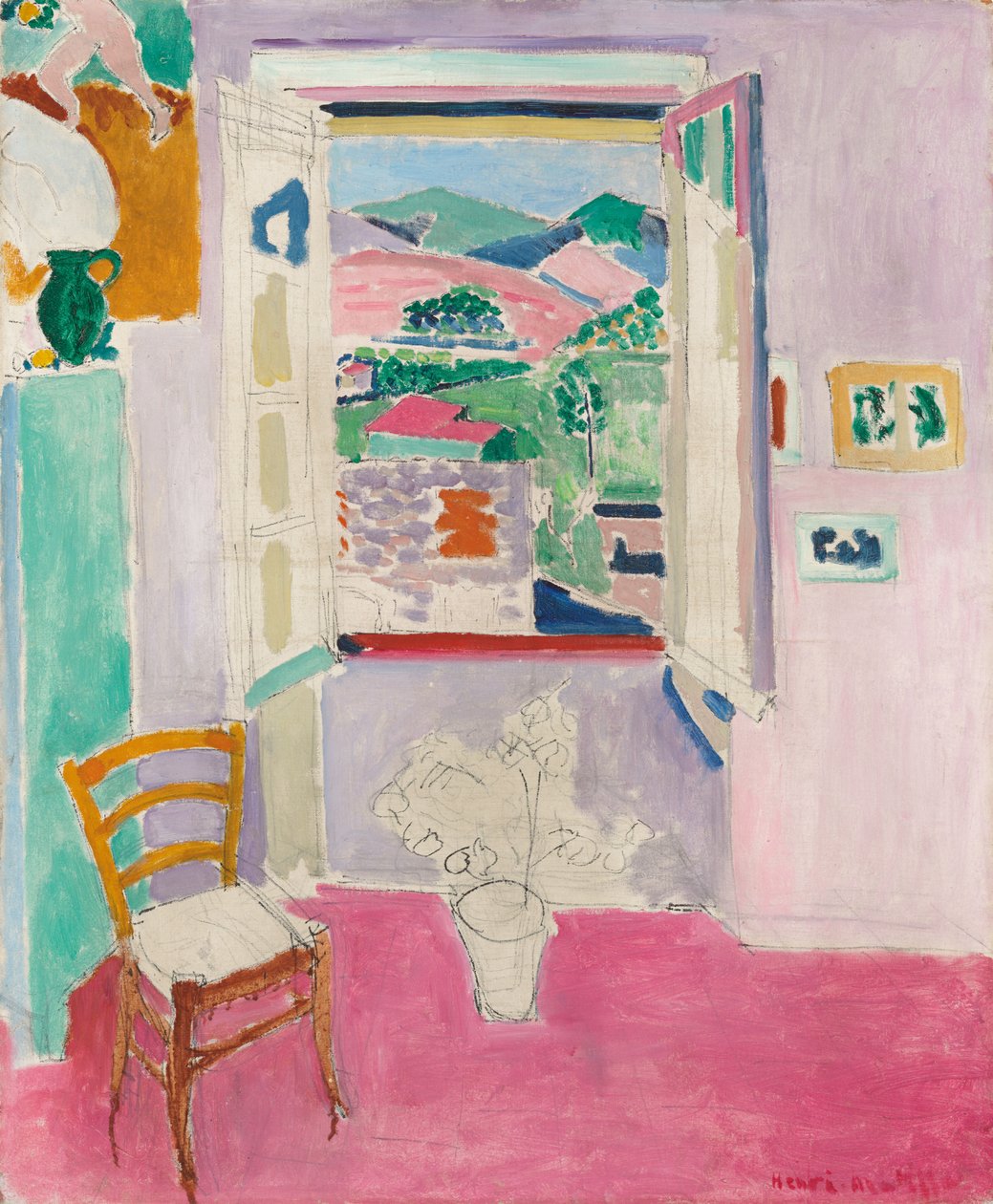 Otevřené okno od Henri Matisse