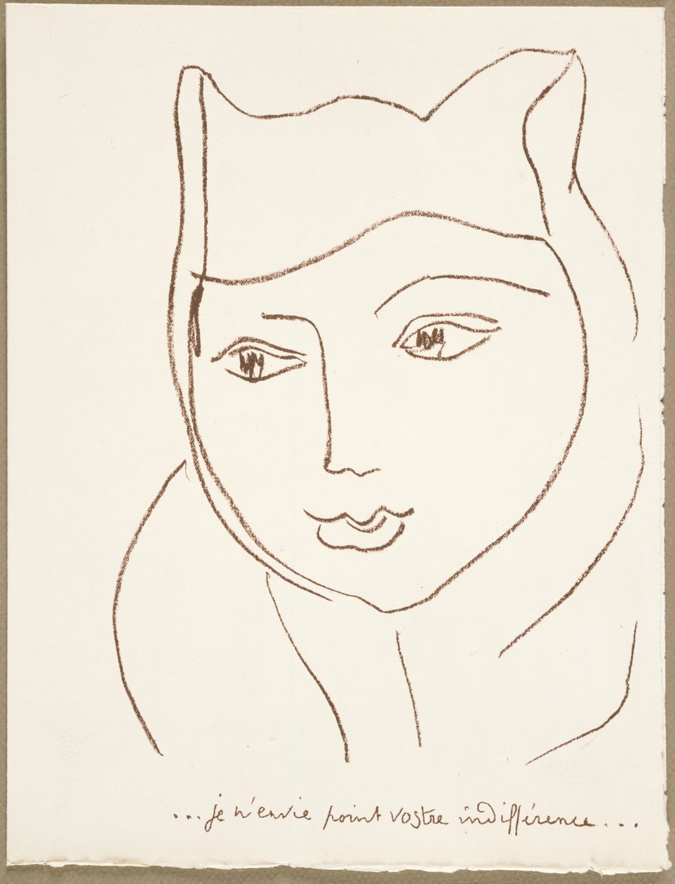 Stránka z portugalských dopisů od Henri Matisse