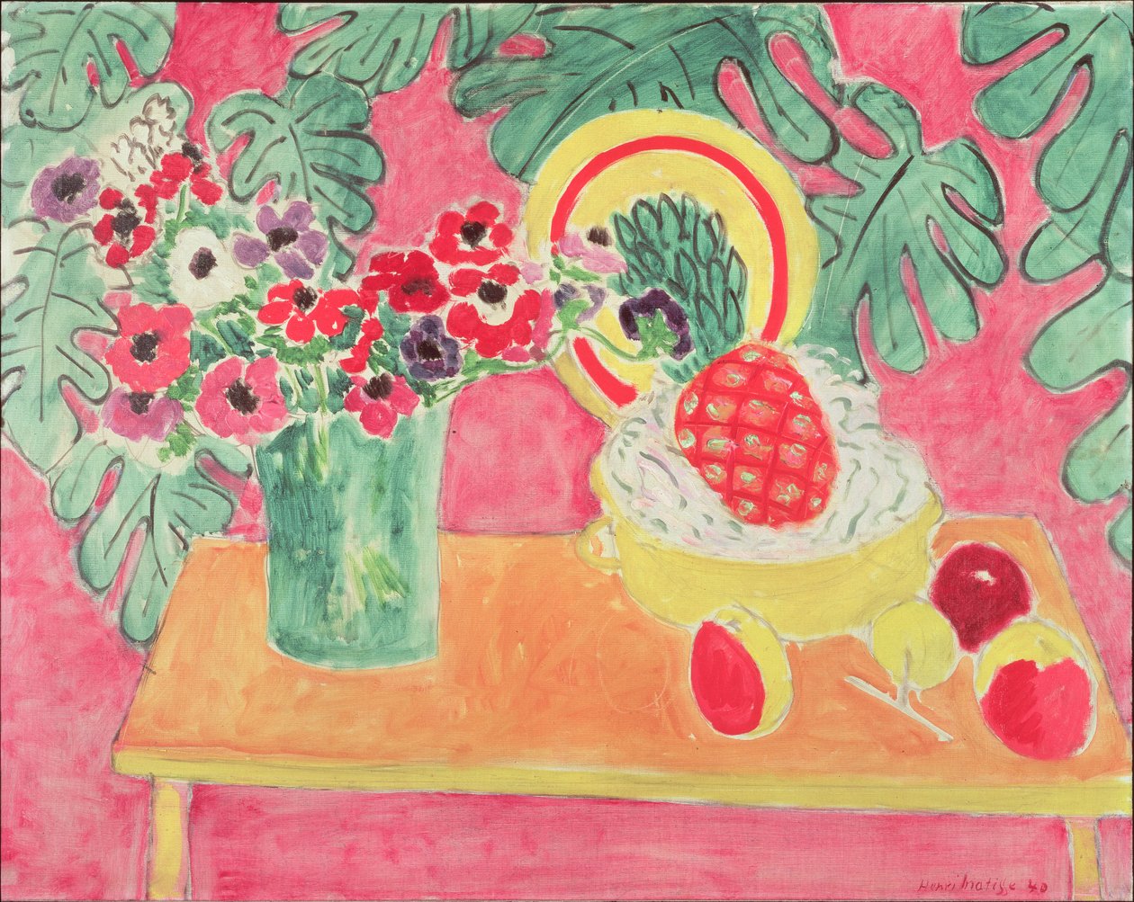Ananas a sasanky od Henri Matisse