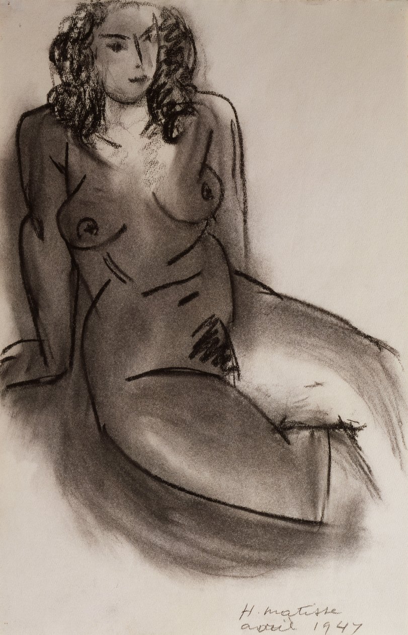 Sedící nahá žena od Henri Matisse