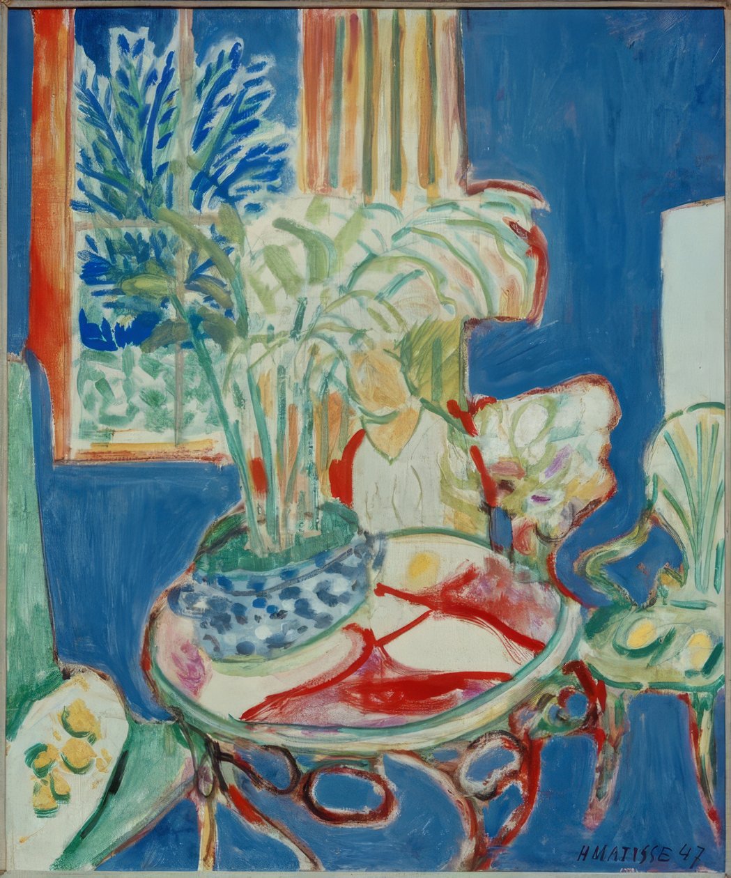 Malý interiér v modré barvě od Henri Matisse