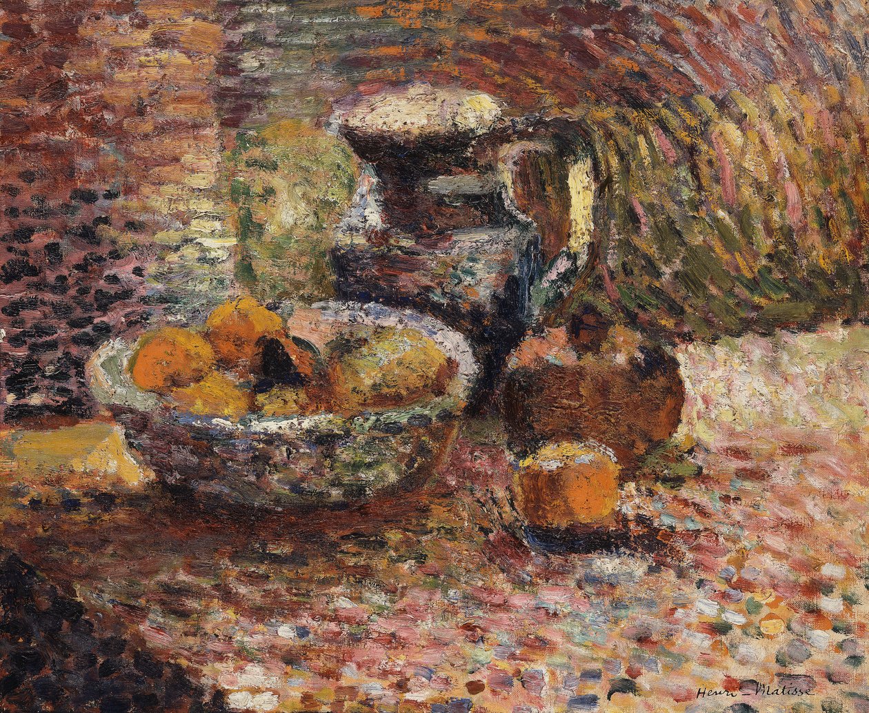 Zátiší se džbánem a ovocem od Henri Matisse