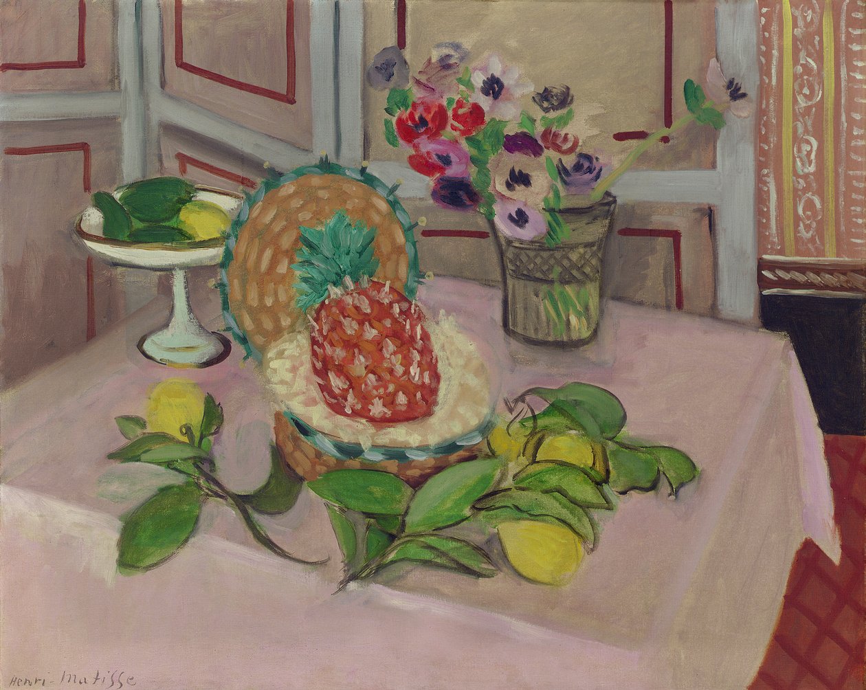 Zátiší: Ananas a citrony od Henri Matisse