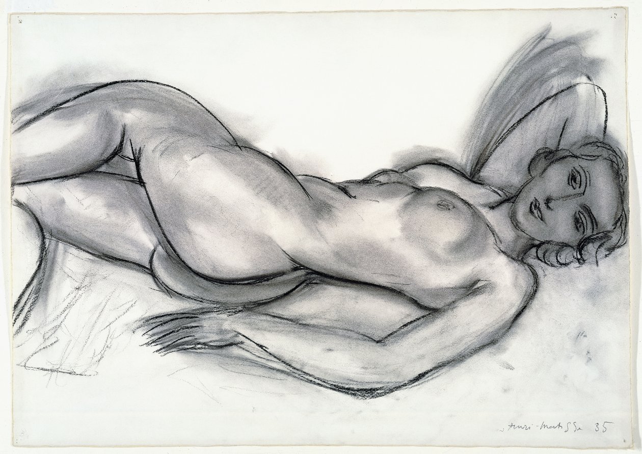 Studie pro růžový akt od Henri Matisse