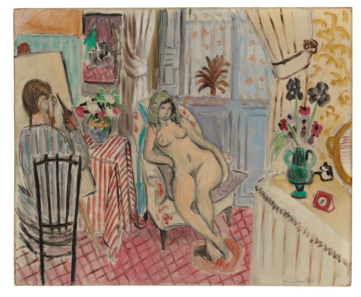 Umělec a jeho model od Henri Matisse