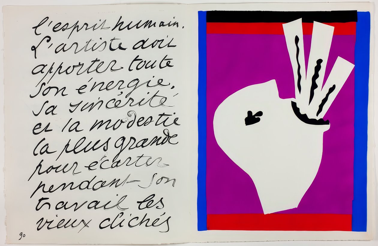 The Sword Swallower, z filmu Jazz od Henri Matisse