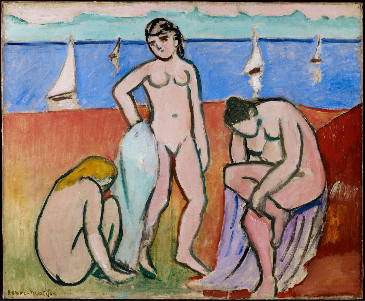 Tři koupající se od Henri Matisse
