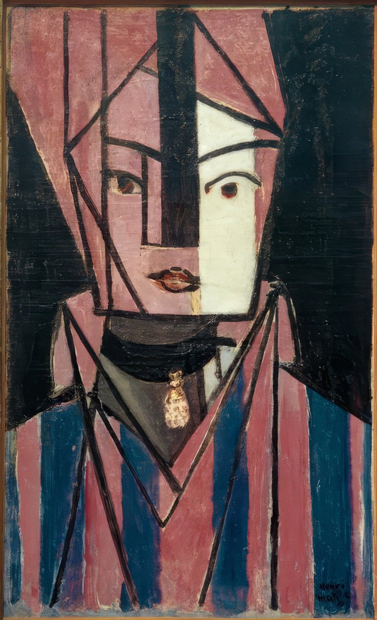 Bílá a růžová hlava (Marguerite Matisse) od Henri Matisse