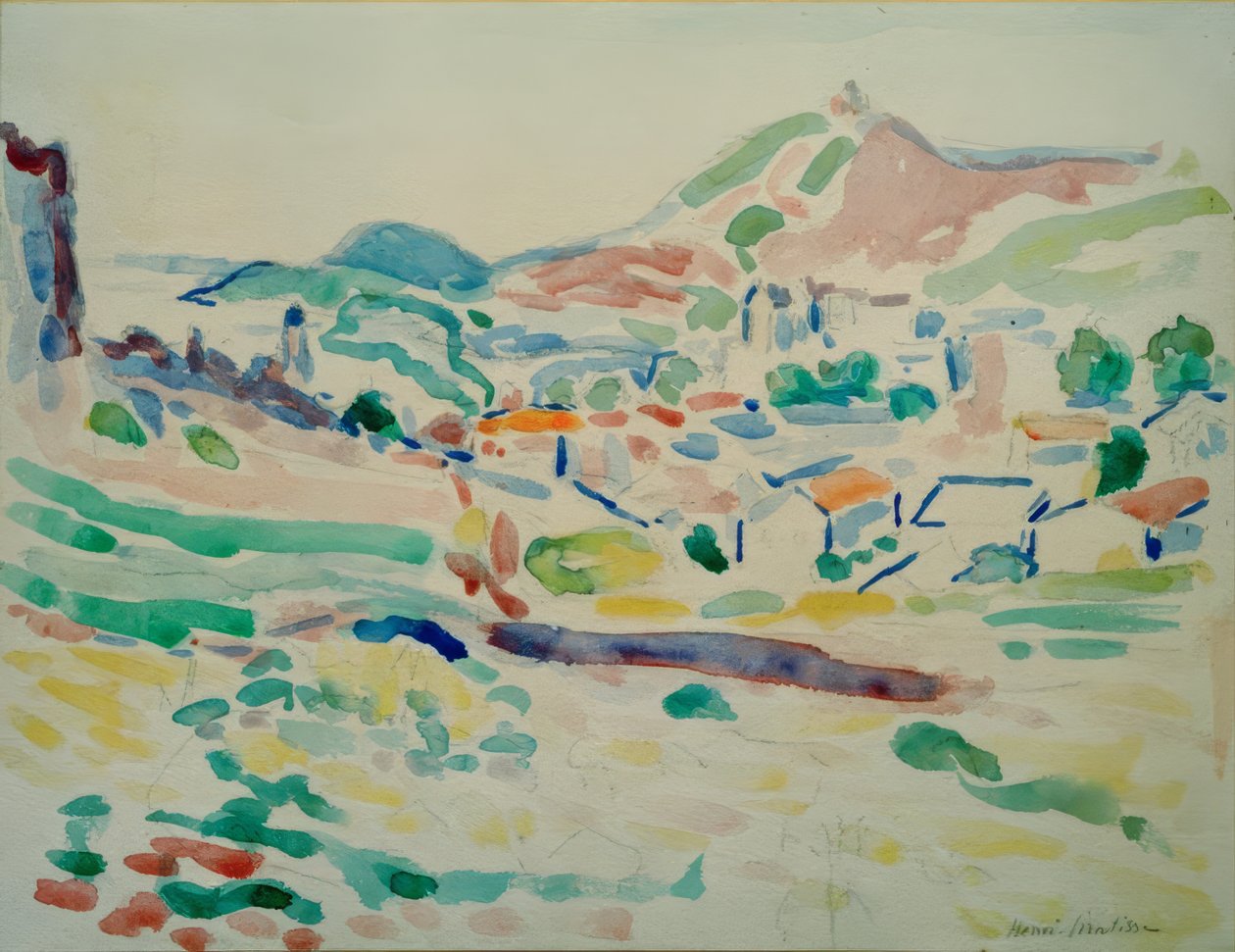 Pohled na Collioure (vesnice) od Henri Matisse