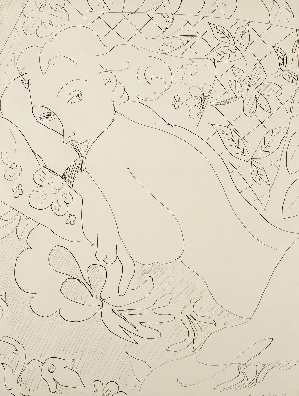 Žena lže od Henri Matisse