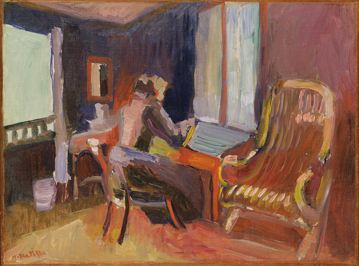 Žena v interiéru od Henri Matisse