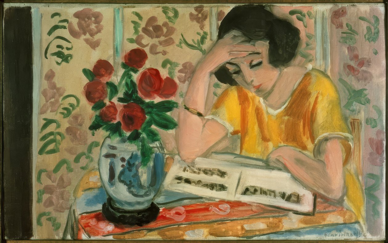 Žena čte od Henri Matisse