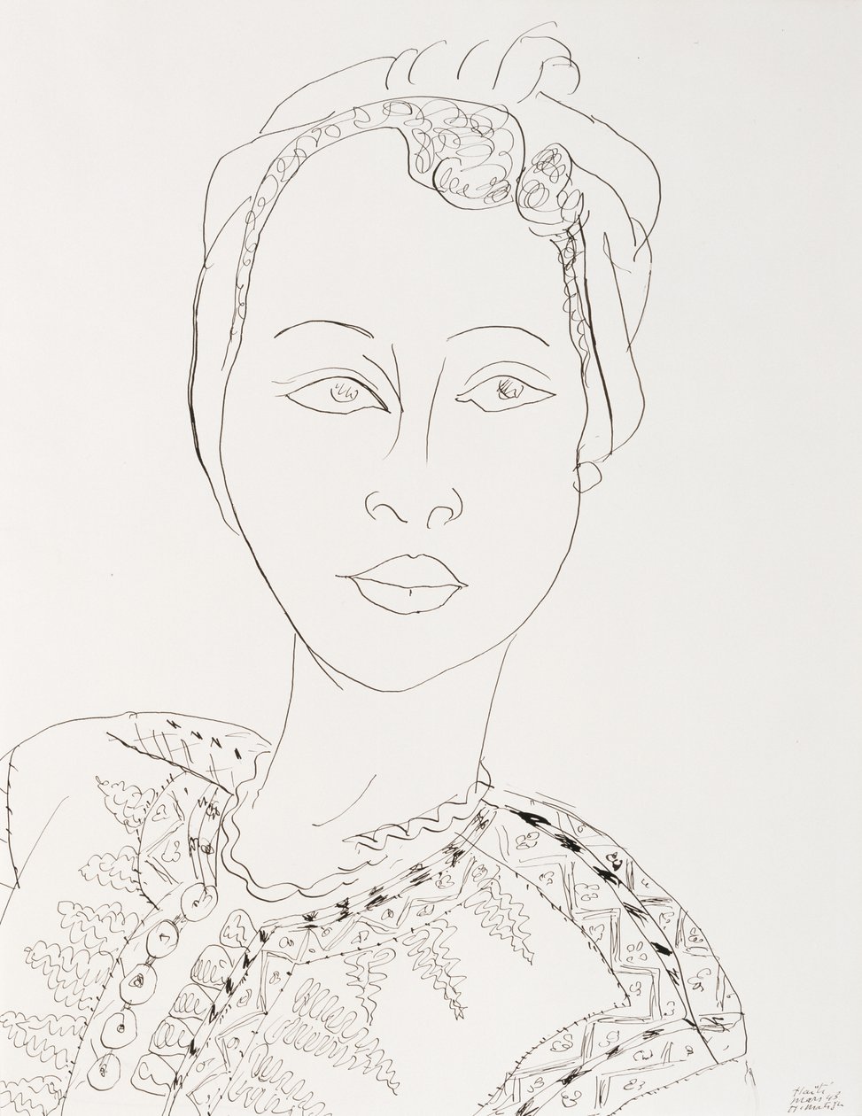Žena s turbanem od Henri Matisse