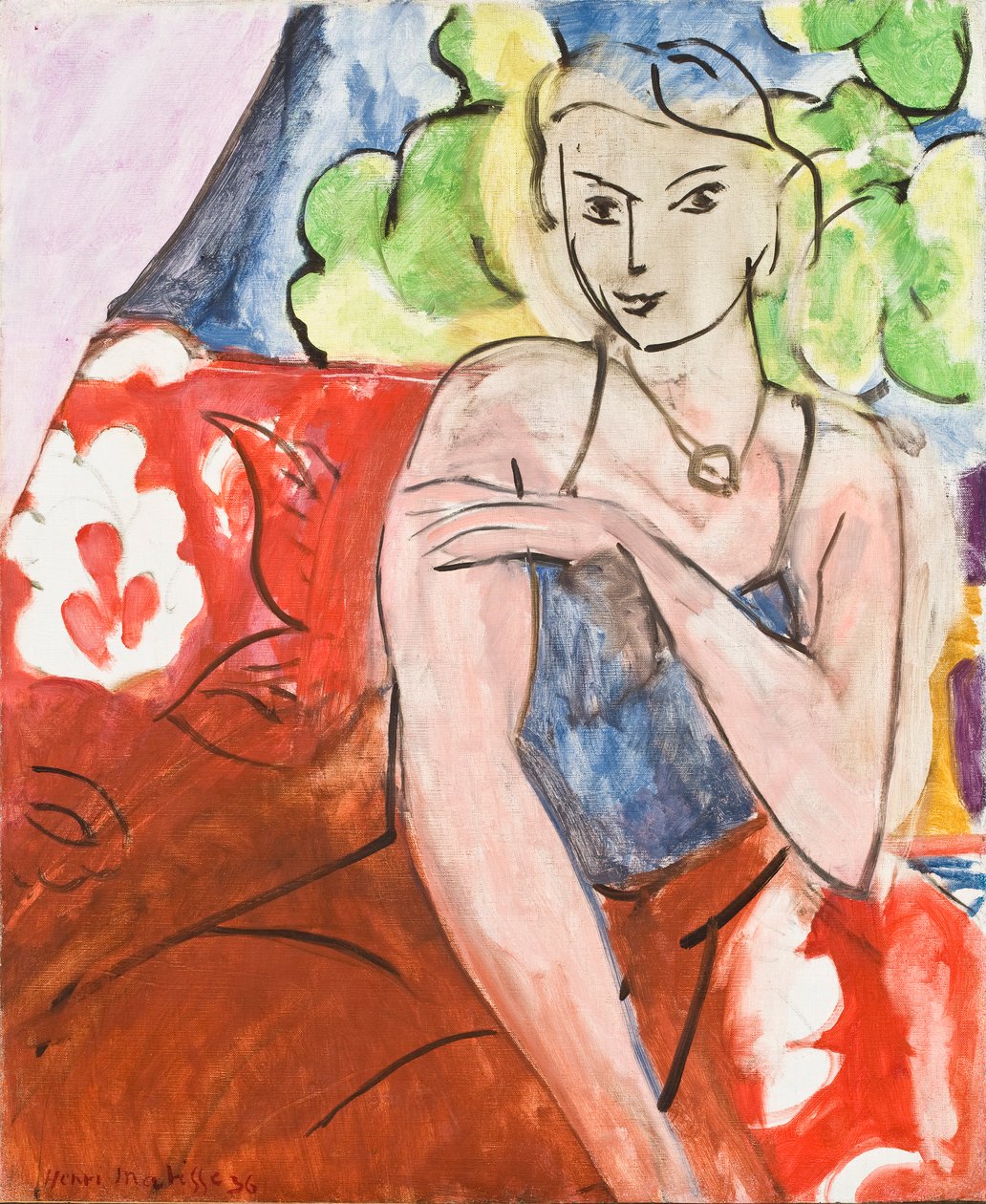 Sedící mladá dívka (La Biche) od Henri Matisse