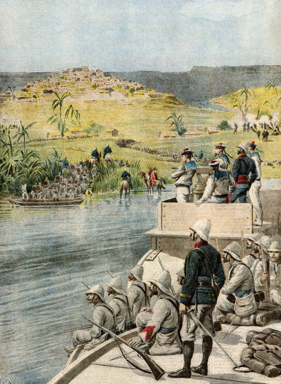 Expedition militaire a Madagascar, 1895 (Ilustrace) od Henri Meyer