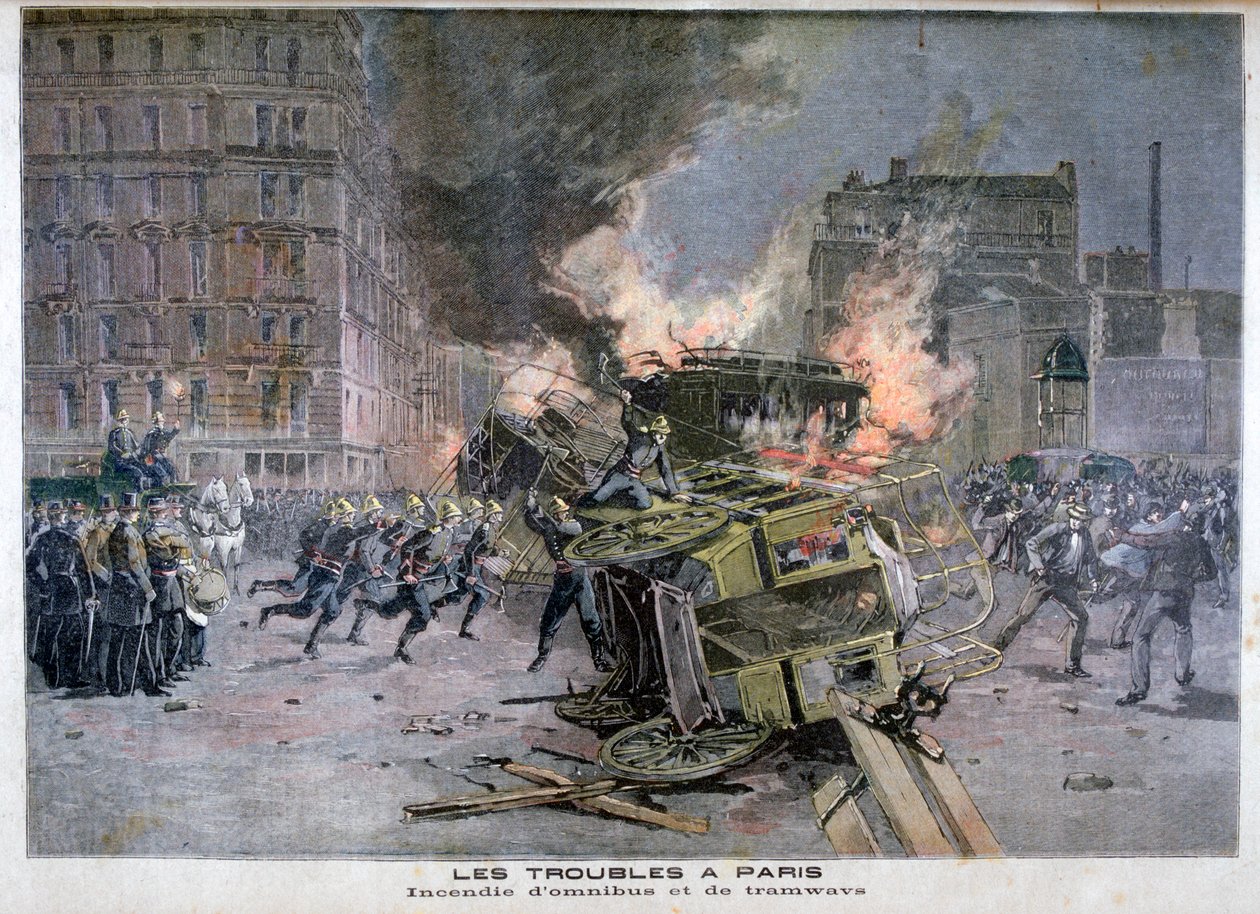 Nepokoje v Paříži, 1897 od Henri Meyer