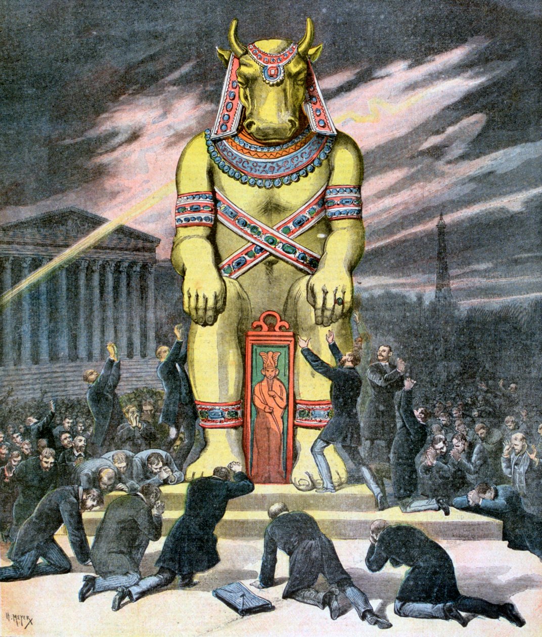 Zlaté tele, 1892 od Henri Meyer