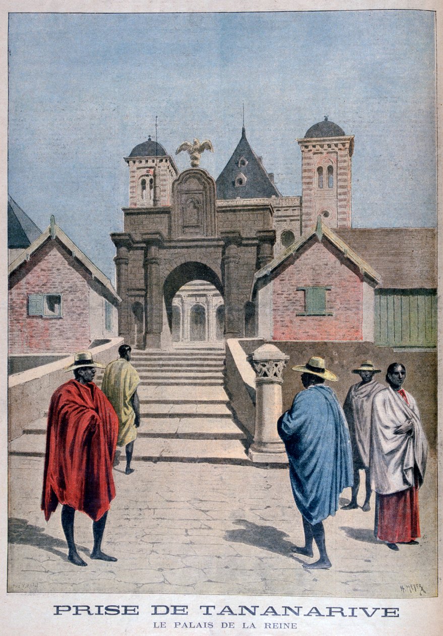 Královnin palác, Tananarive, Madagaskar, 1897 od Henri Meyer