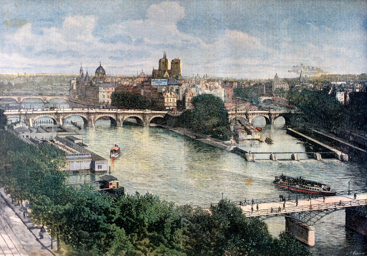 Pohled na Paříž, 1892 od Henri Meyer
