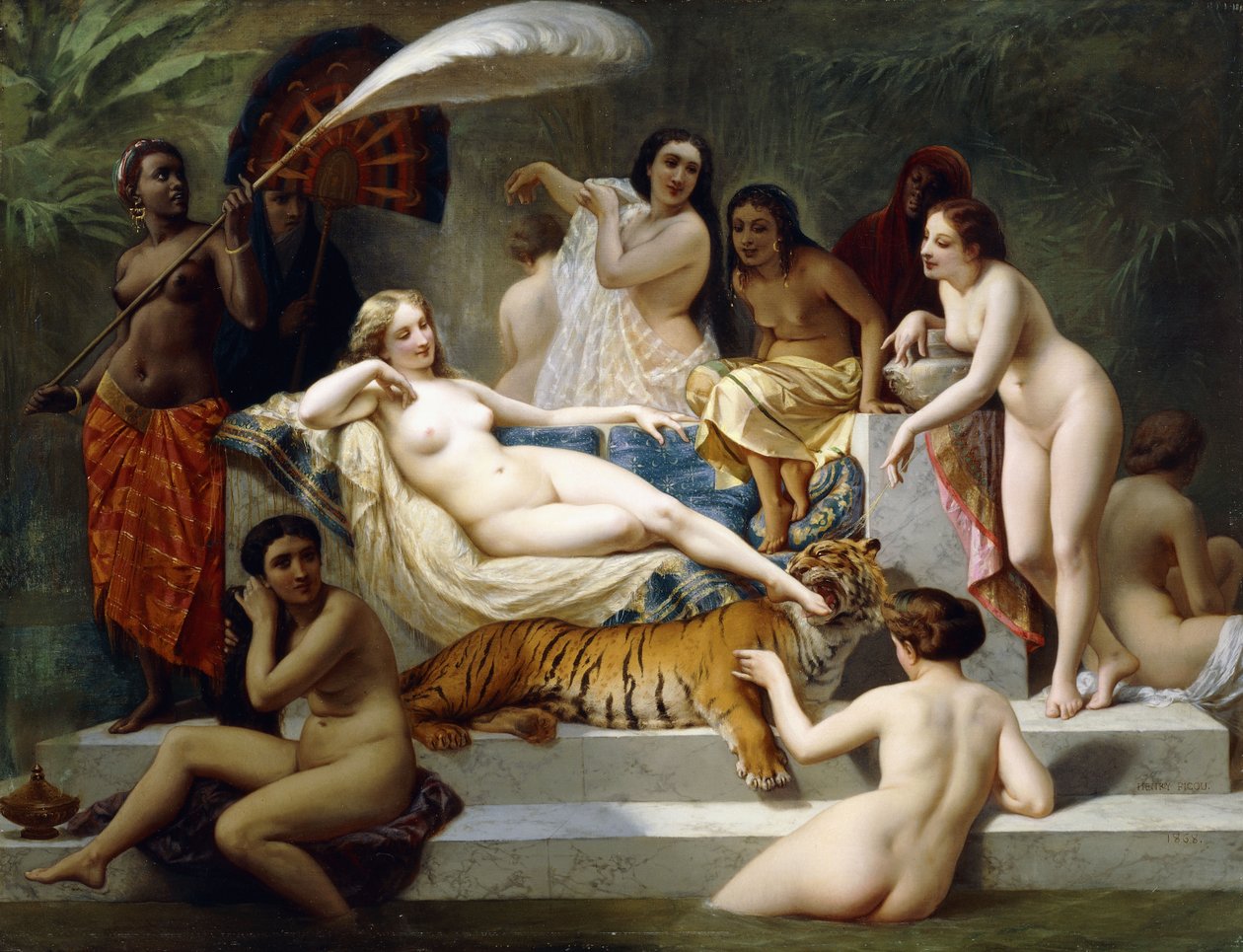 Odalisque, 1858 od Henri Pierre Picou