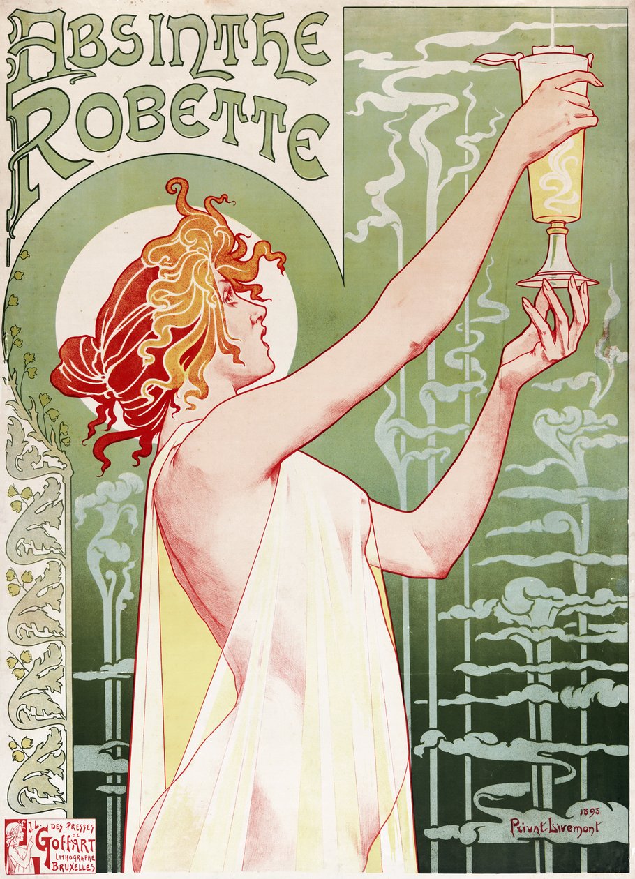 Absintový Robette Plakát od Privat Livemont od Henri Henri Antoine Théodore Livemont