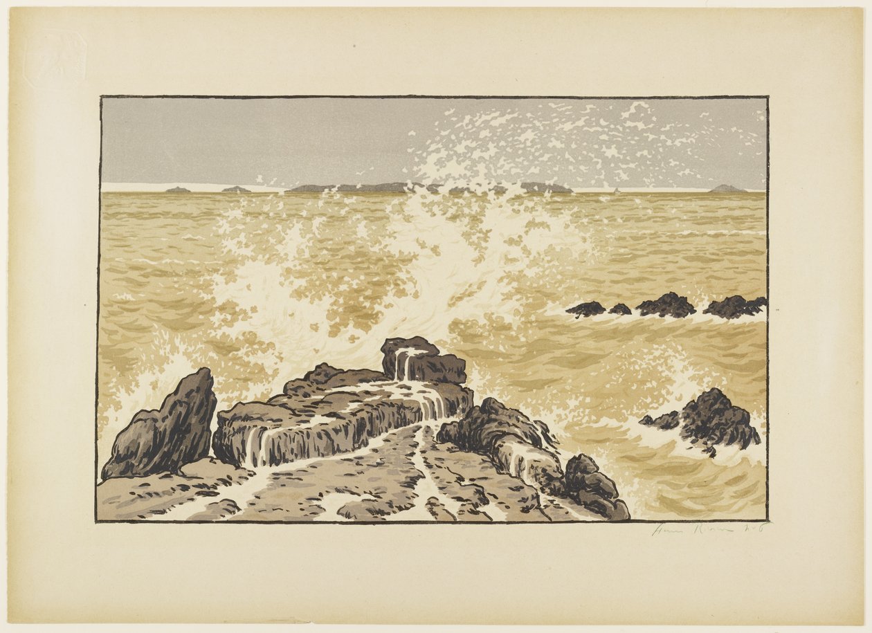 La Vague (Vlna) od Henri Rivière