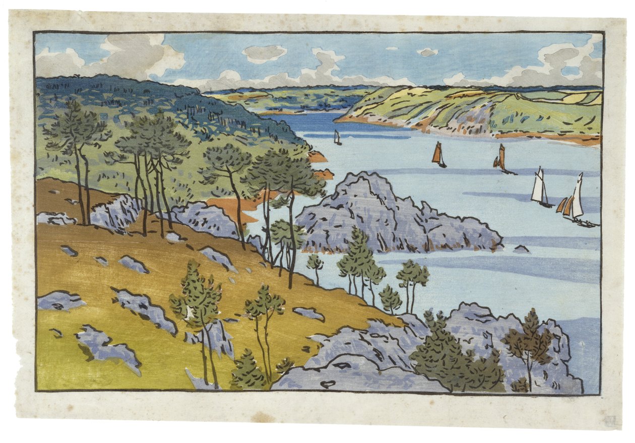 Ústa Trieux v Loguivy od Henri Rivière