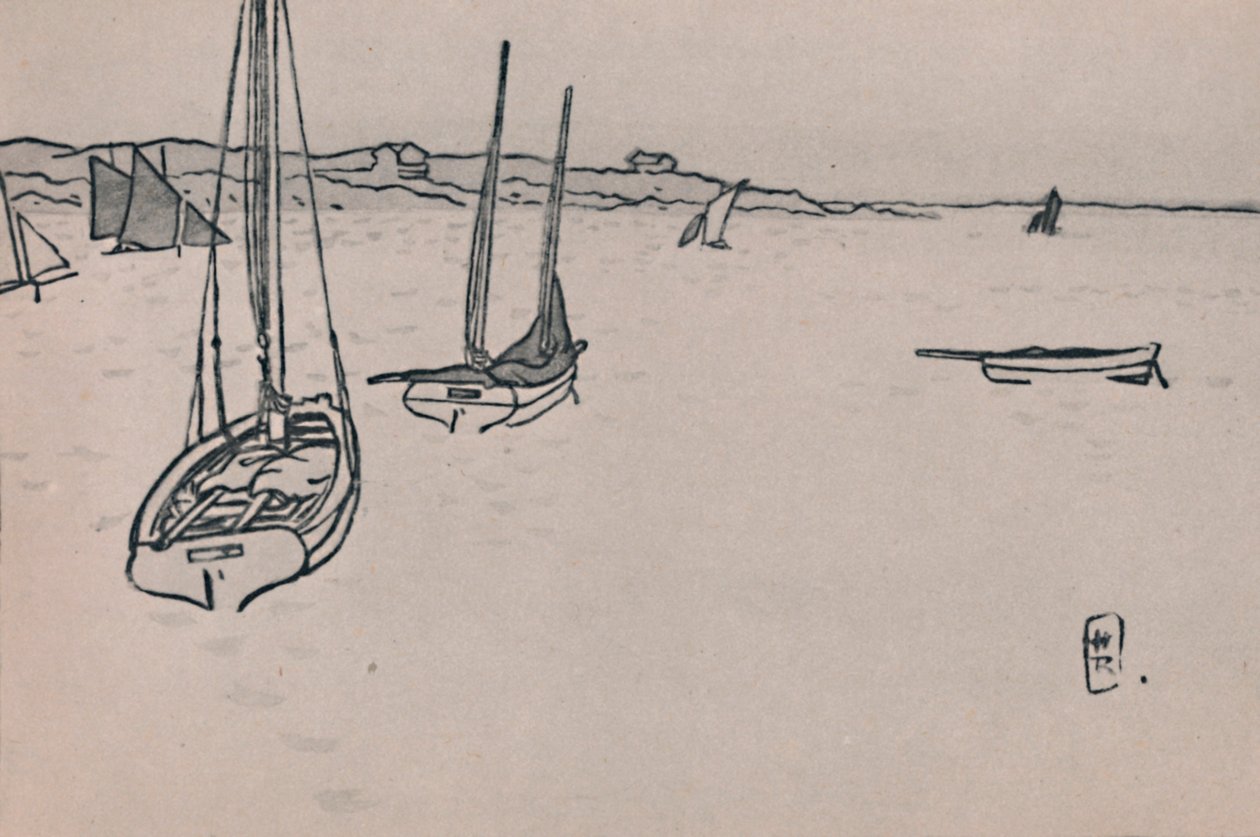 Bretonská krajina, kolem 20. století, 1946 od Henri Rivière