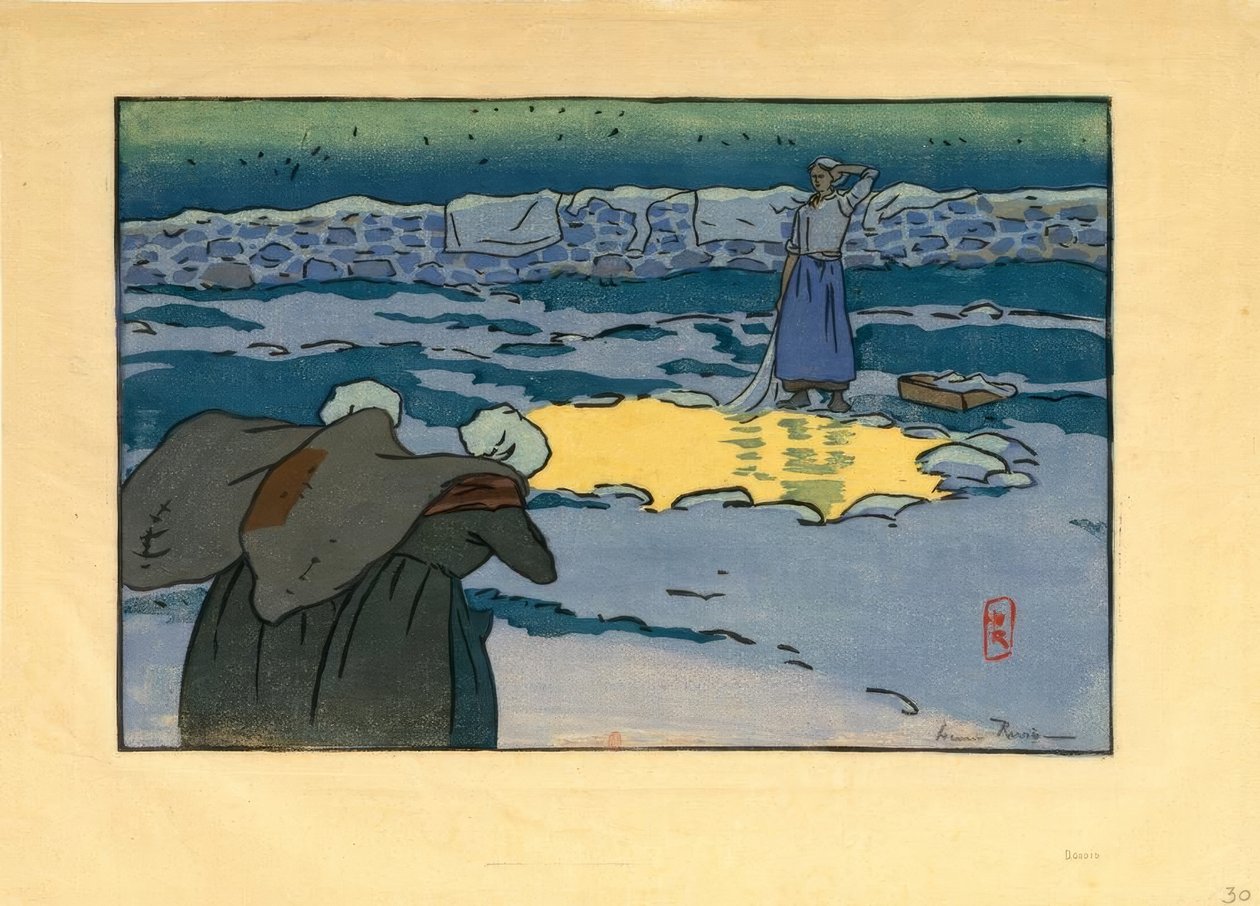 Prádelna v Haut-Trestraou od Henri Rivière