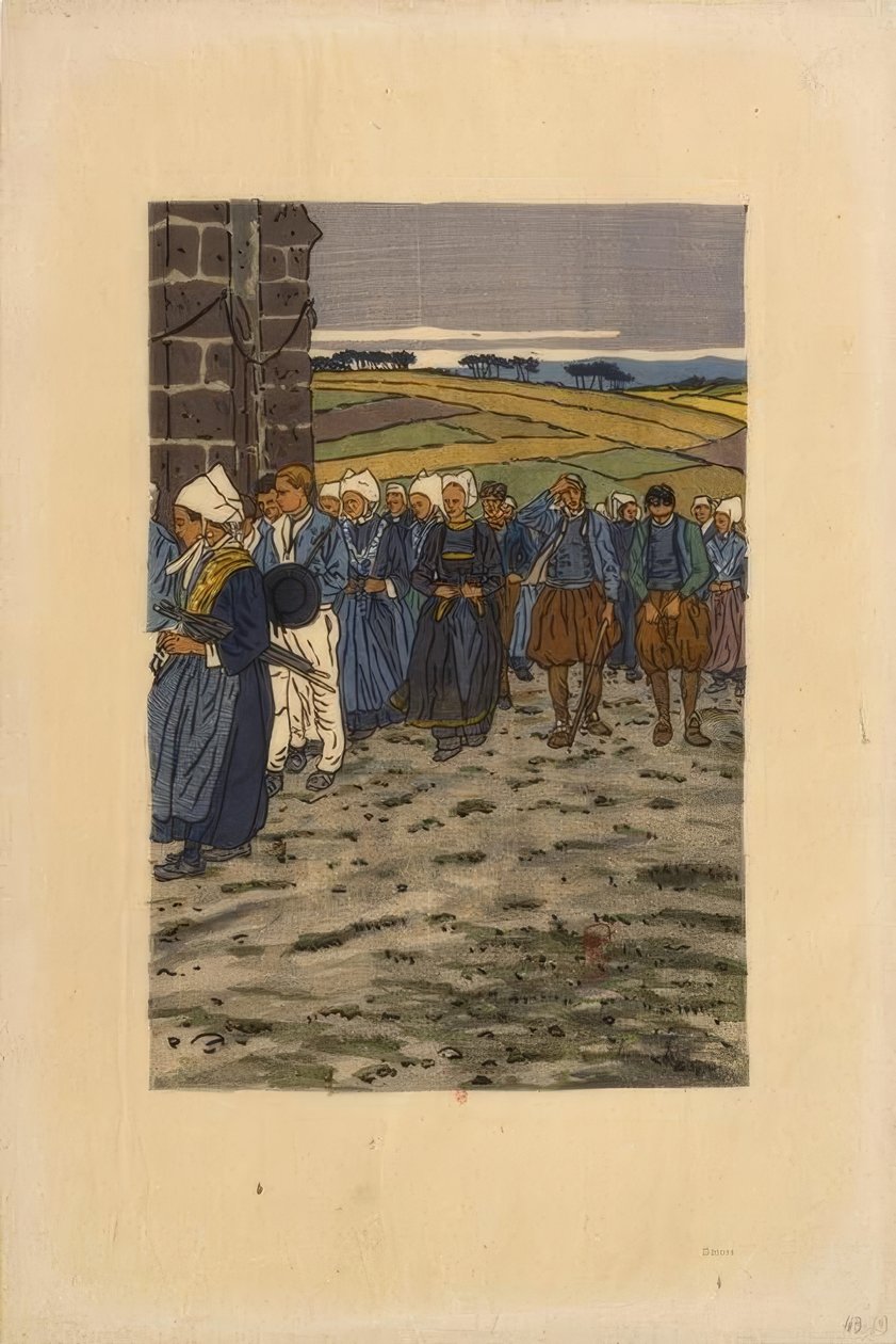 Pardon Sainte-Anne-la-Palud od Henri Rivière