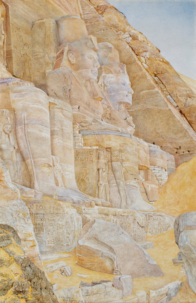 Velký chrám Abu Simbel od Henri Roderick Newmann