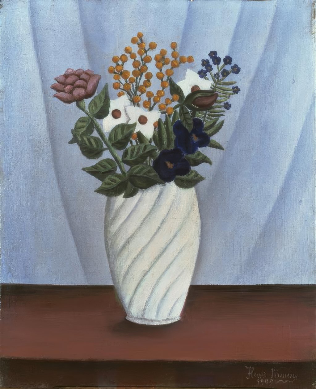 Kytice květin od Henri Rousseau