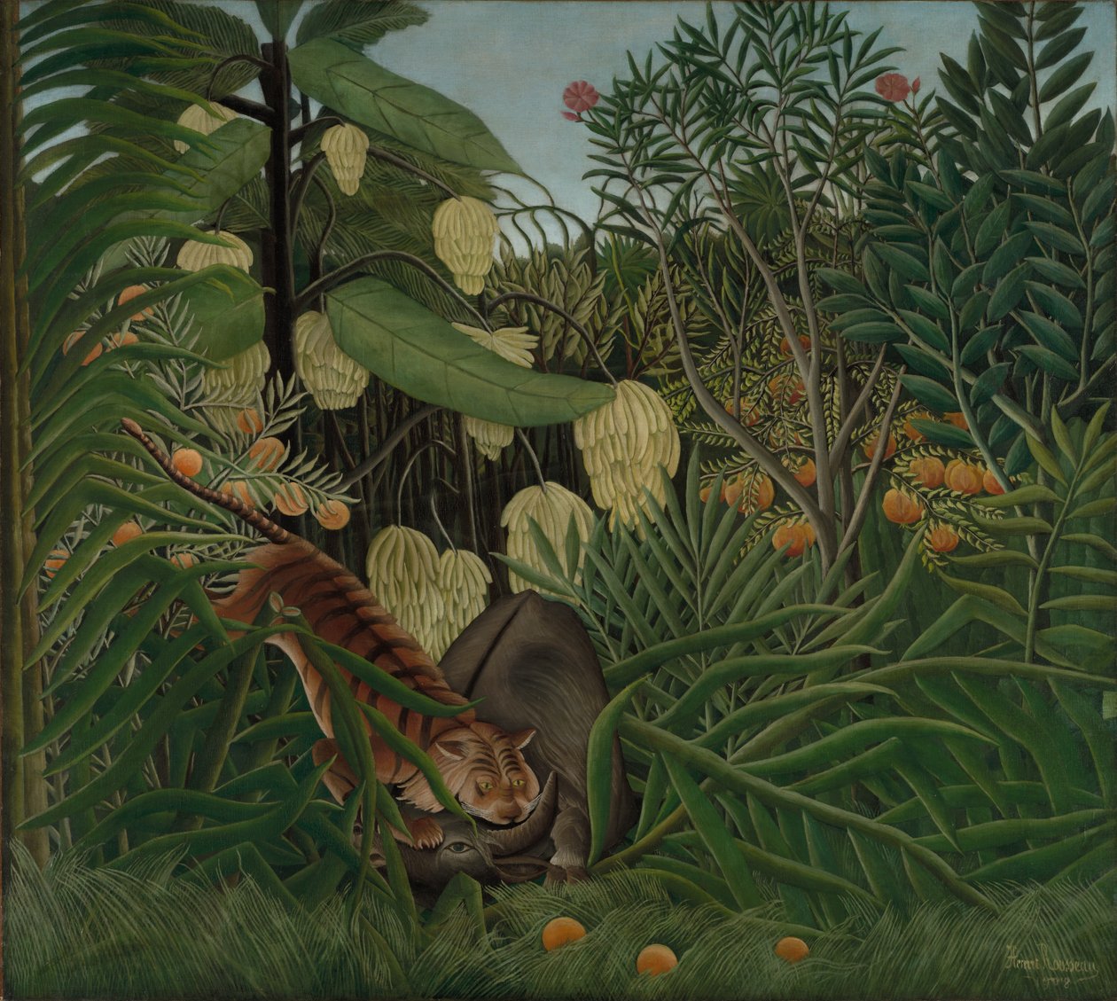 Souboj tygra s buvolem od Henri Rousseau