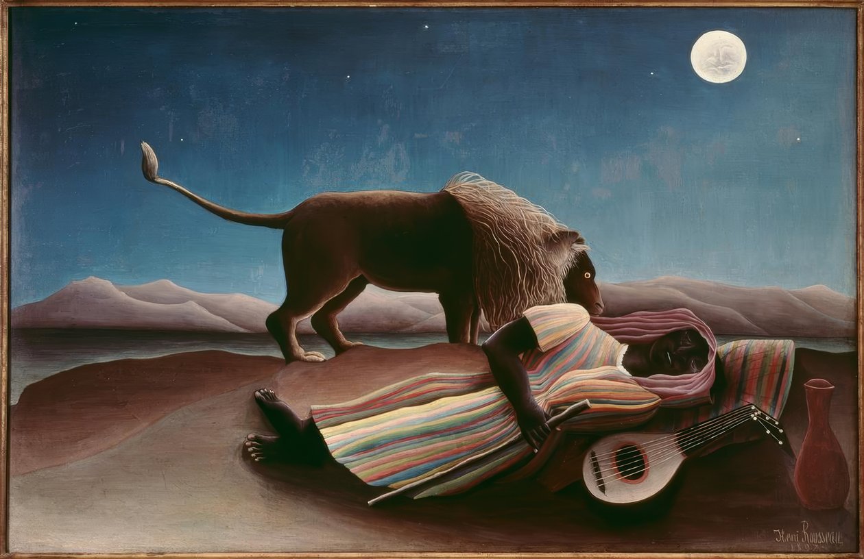Spící Čech od Henri Rousseau