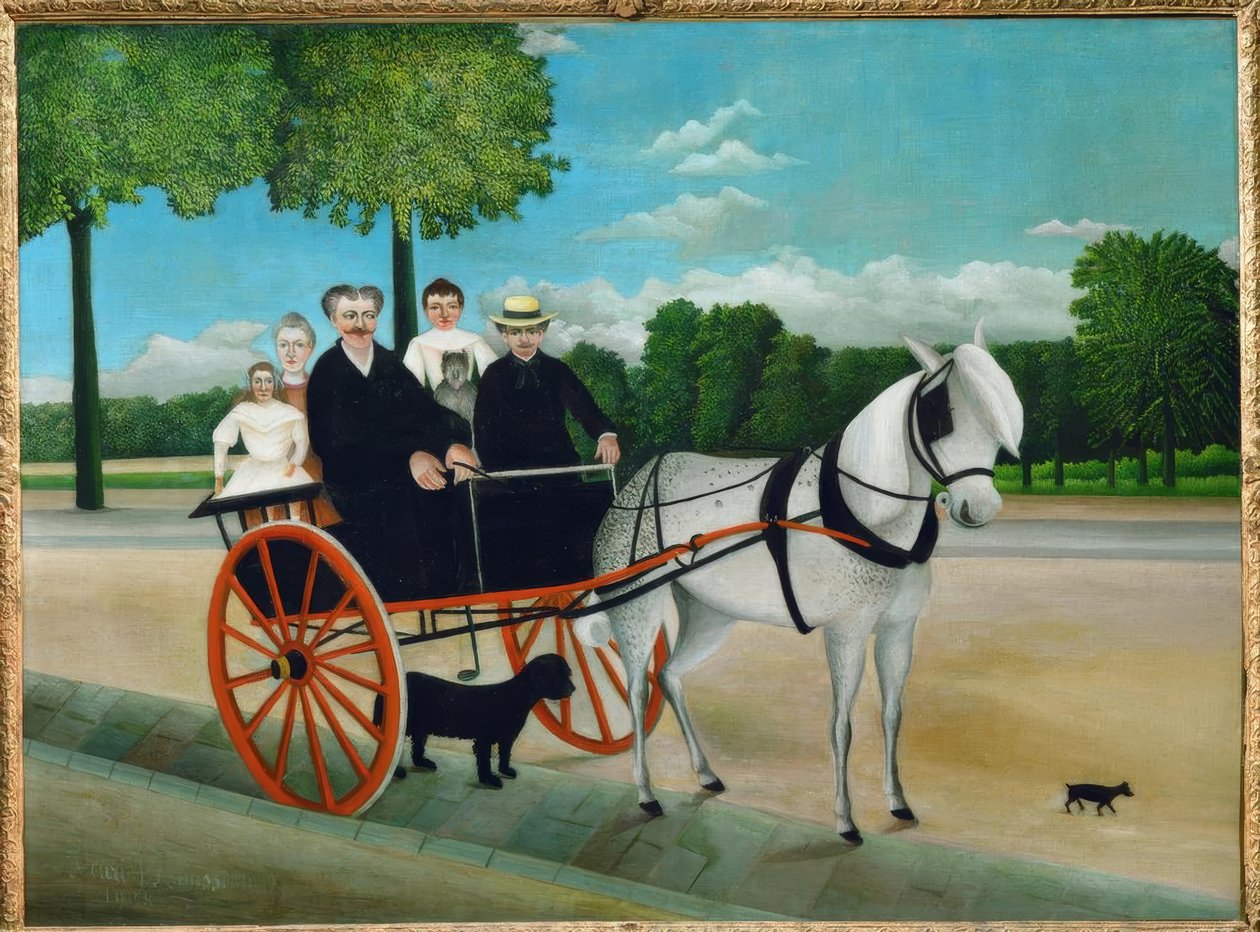 Vozík otce Juniet od Henri Rousseau